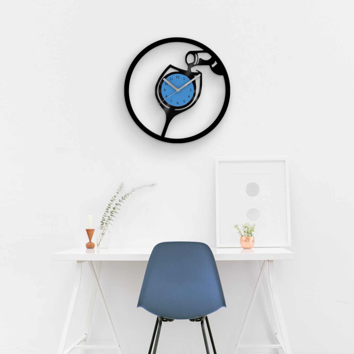 It's WINE'O'CLOCK - Vinyl Record Wall Clock