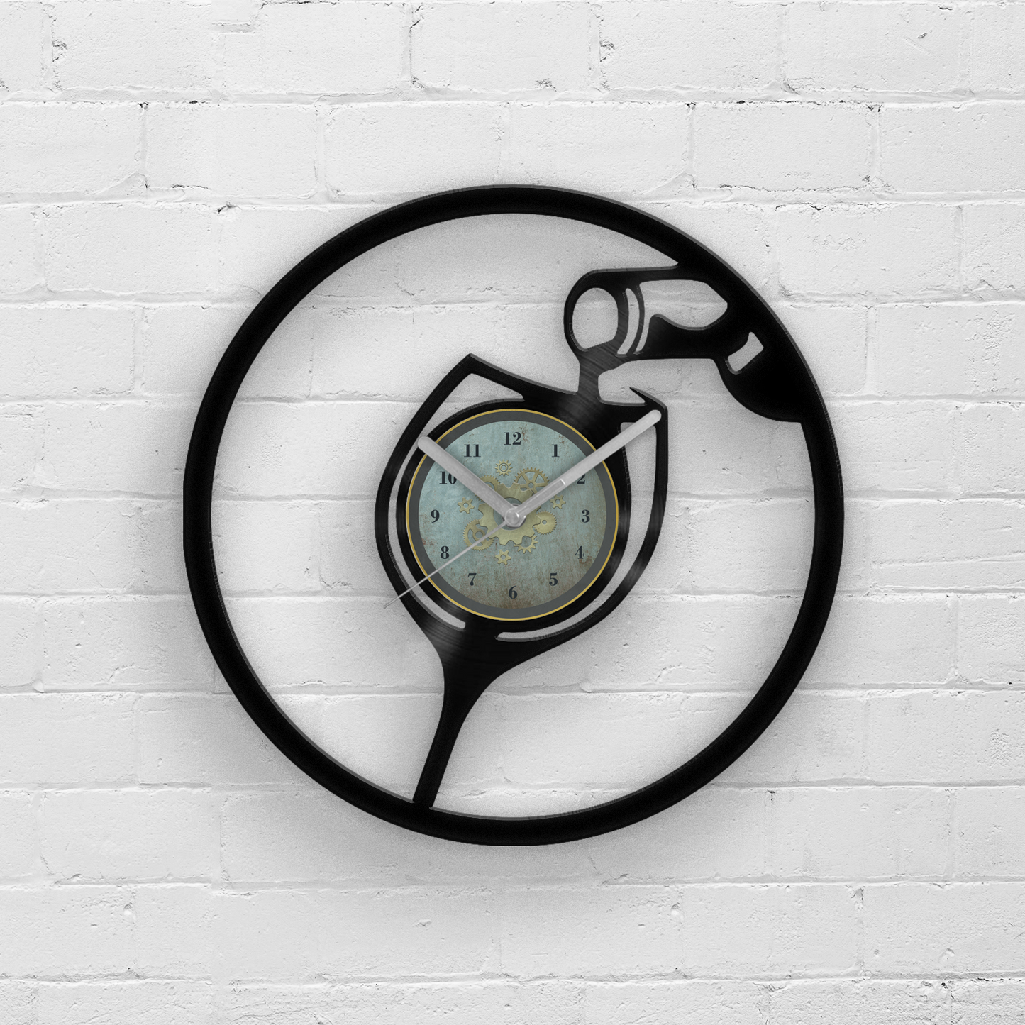 It's WINE'O'CLOCK - Vinyl Record Wall Clock