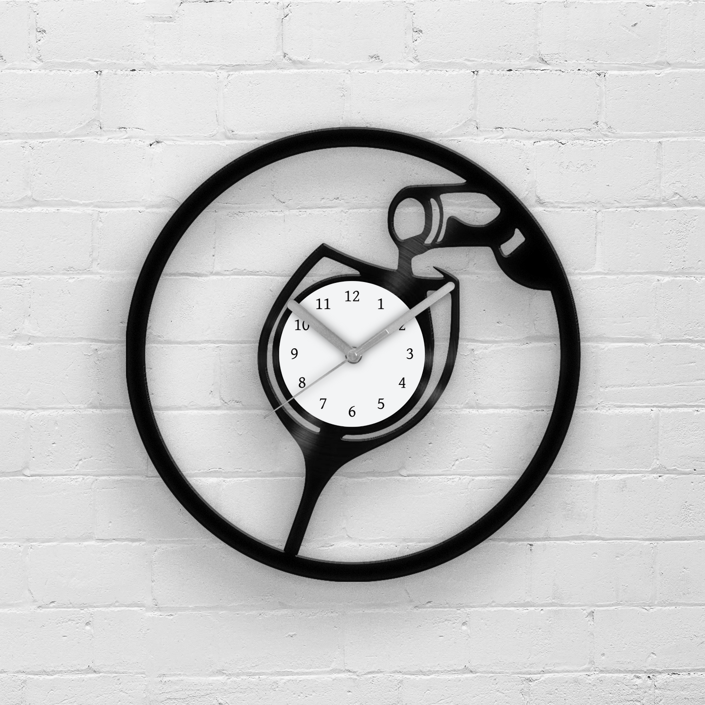 It's WINE'O'CLOCK - Vinyl Record Wall Clock