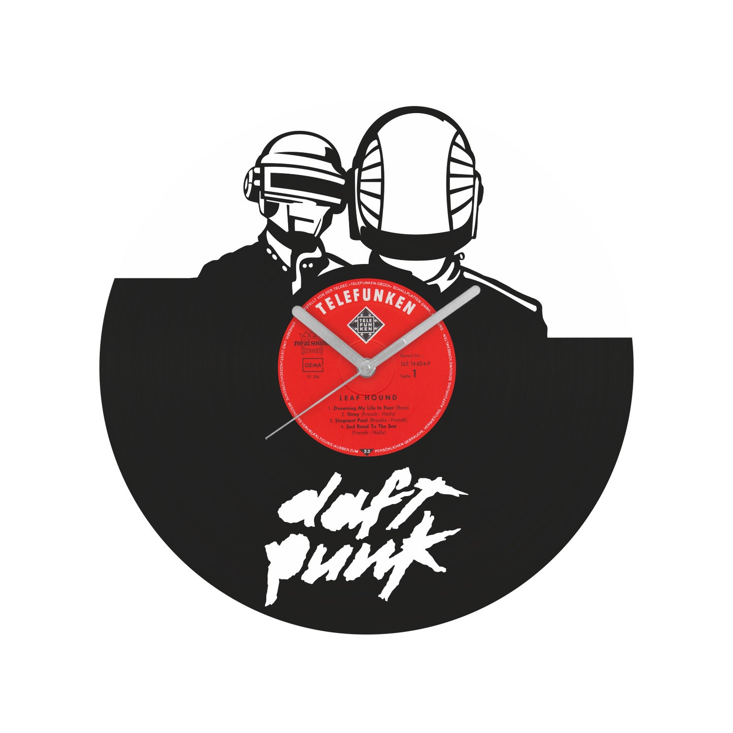 Daft Punk Inspired Vinyl Record Wall Clock