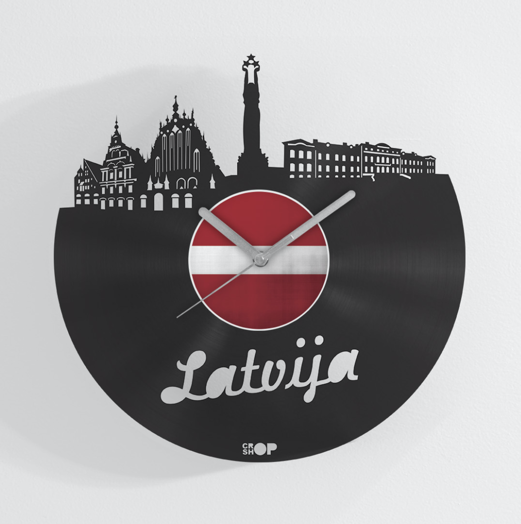 RIGA | Latvia - Vinyl Clock