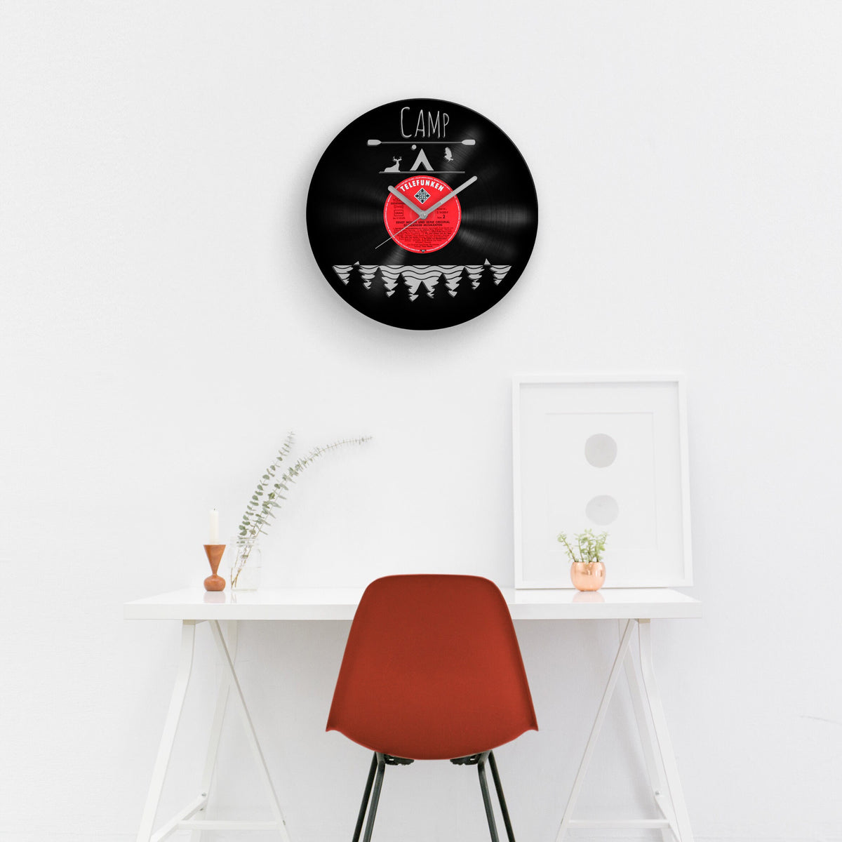 INNOVATIVE CAMPING GIFT - Vinyl Record Clock