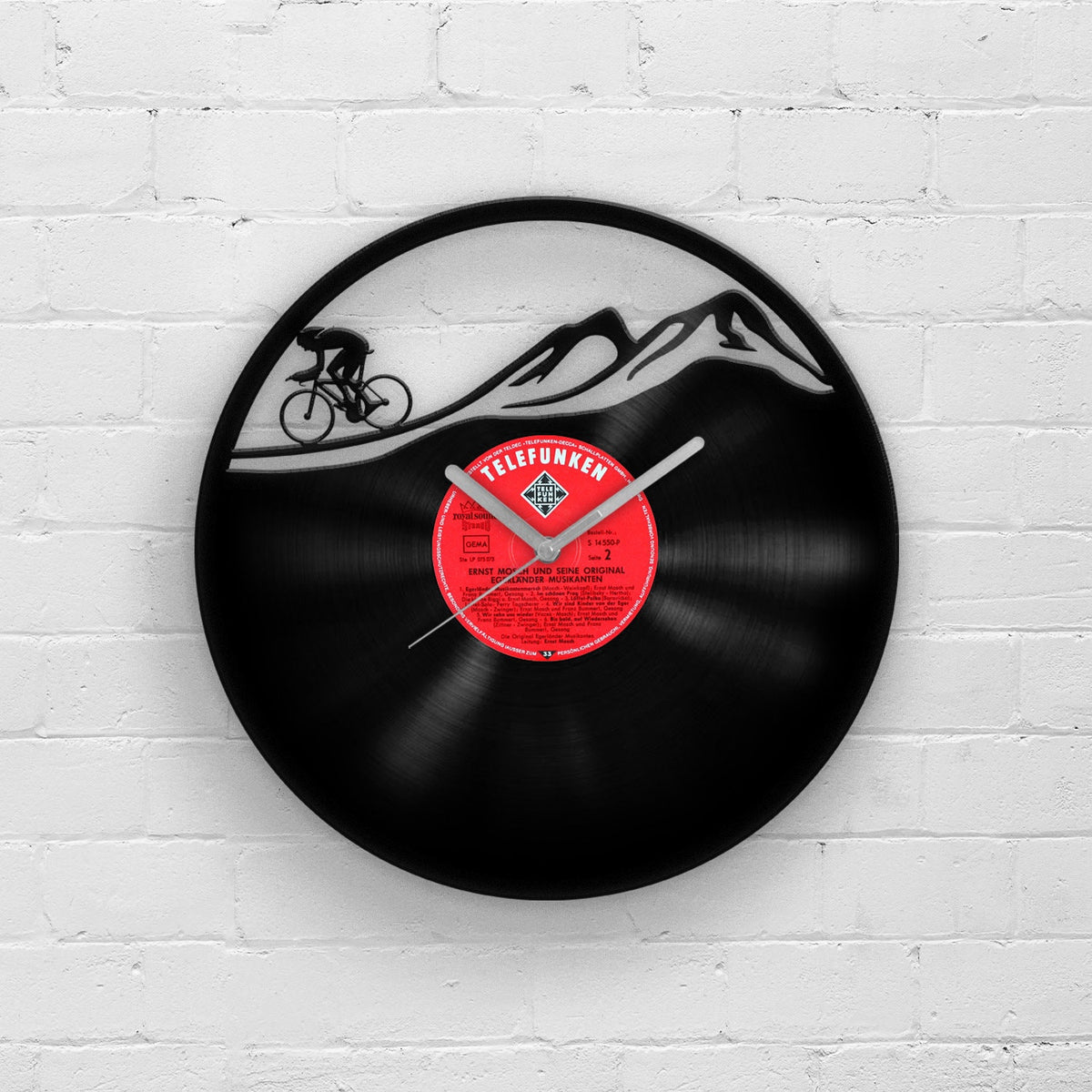 MOUNTAIN BIKE - Vinyl Record Wall Clock