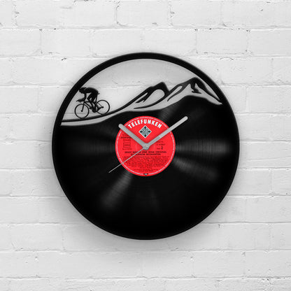 MOUNTAIN BIKE - Vinyl Record Wall Clock