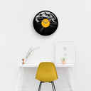 SKIING MEN - Vinyl Record Wall Clock 12''