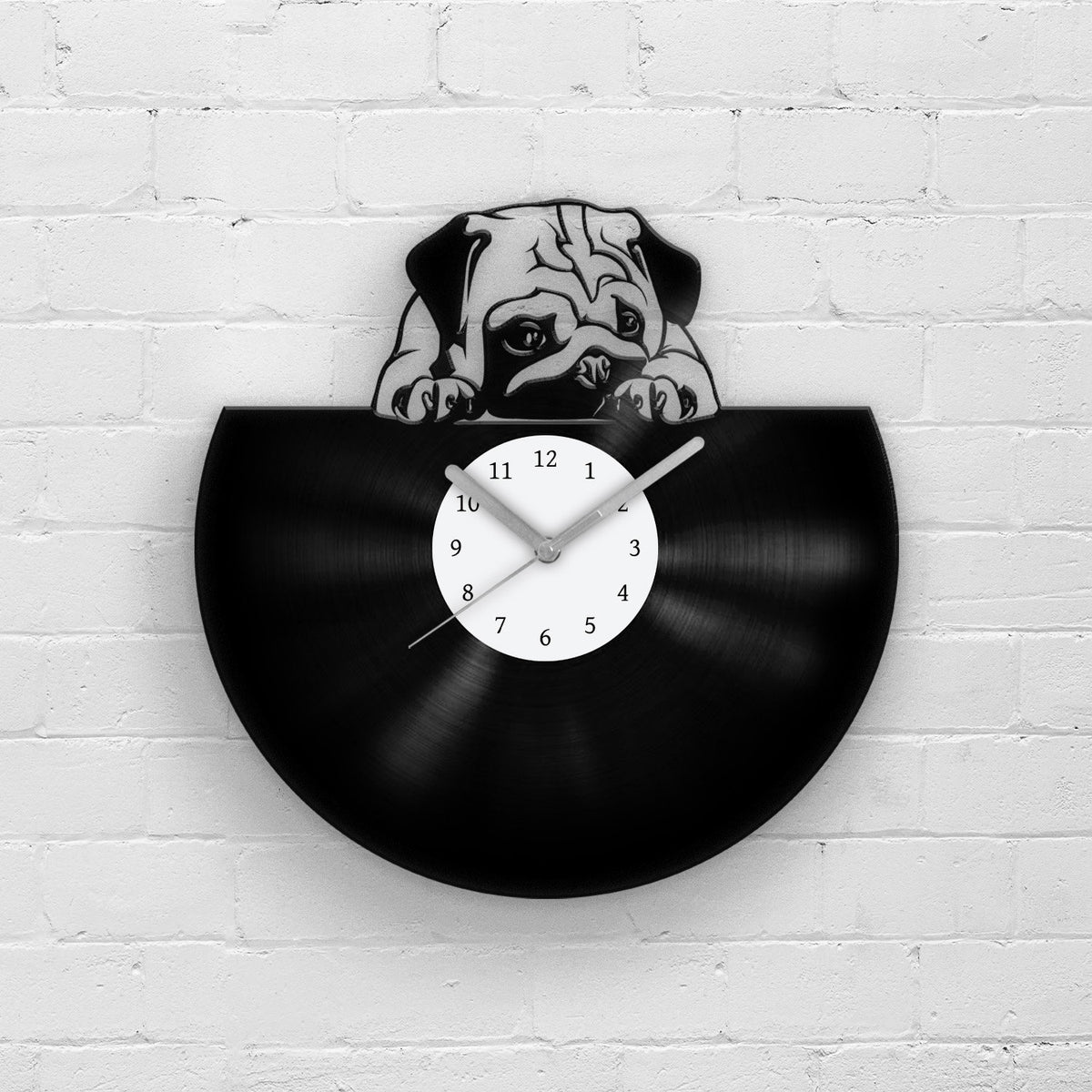 PUG LOVER GIFT - Vinyl Record Wall Clock