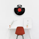 FUNNY PUG PORTRAIT - Vinyl Record Wall Clock