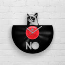 CUTE CAT PORTRAIT - GRUMPY CAT - Vinyl Record Clock