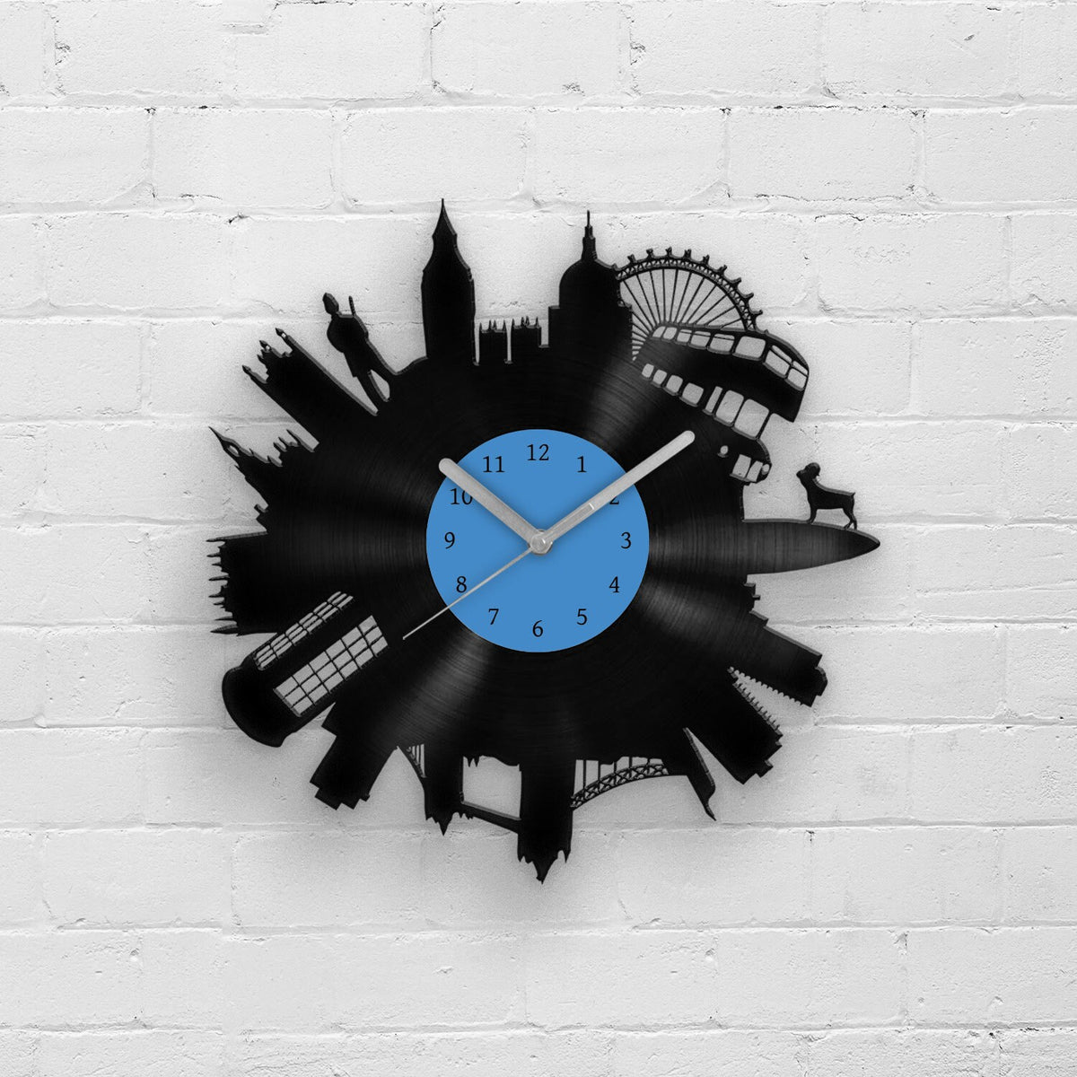 LONDON CITY SKYLINE - vinyl record clock