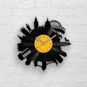 LONDON CITY SKYLINE - vinyl record clock