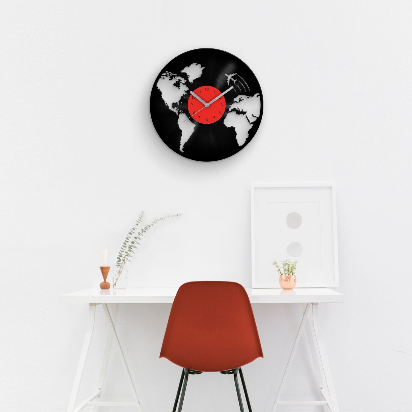 WANDERLUST - Vinyl Record Clock