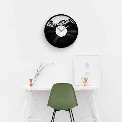 MOUNTAIN BIKE - Vinyl Record Wall Clock