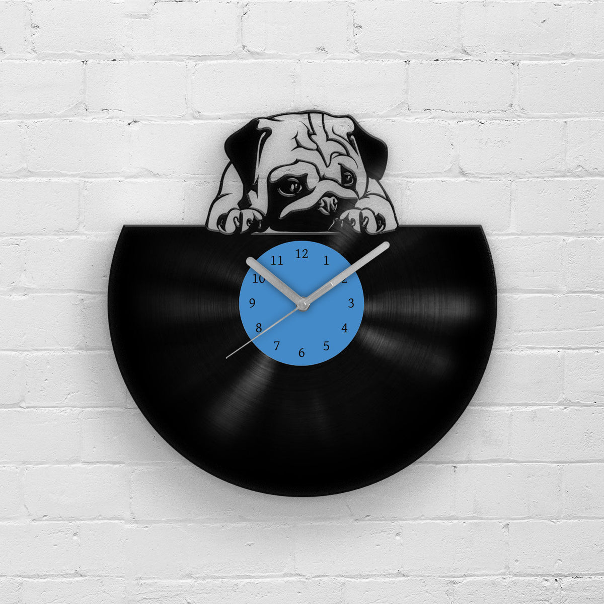 PUG LOVER GIFT - Vinyl Record Wall Clock