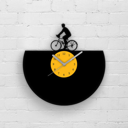 CYCLIST - Vinyl Record Wall Clock