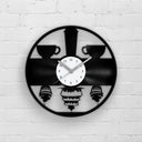 COFFEE and CUPCAKES - Vinyl Record Clock 12"
