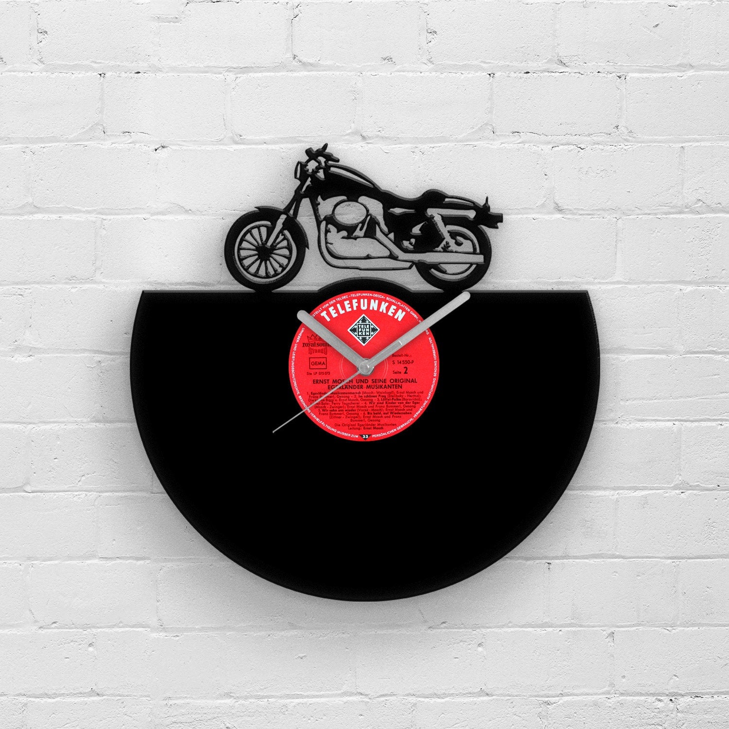 CAFE RACER - Vinyl Clock 12