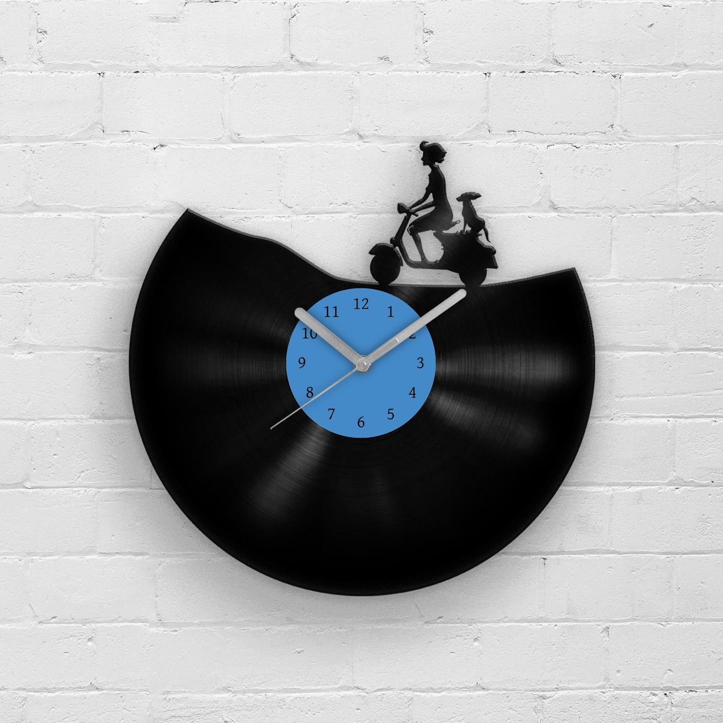 CLASSIC SCOOTER - Vinyl Record Wall Clock