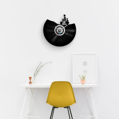 CLASSIC SCOOTER - Vinyl Record Wall Clock