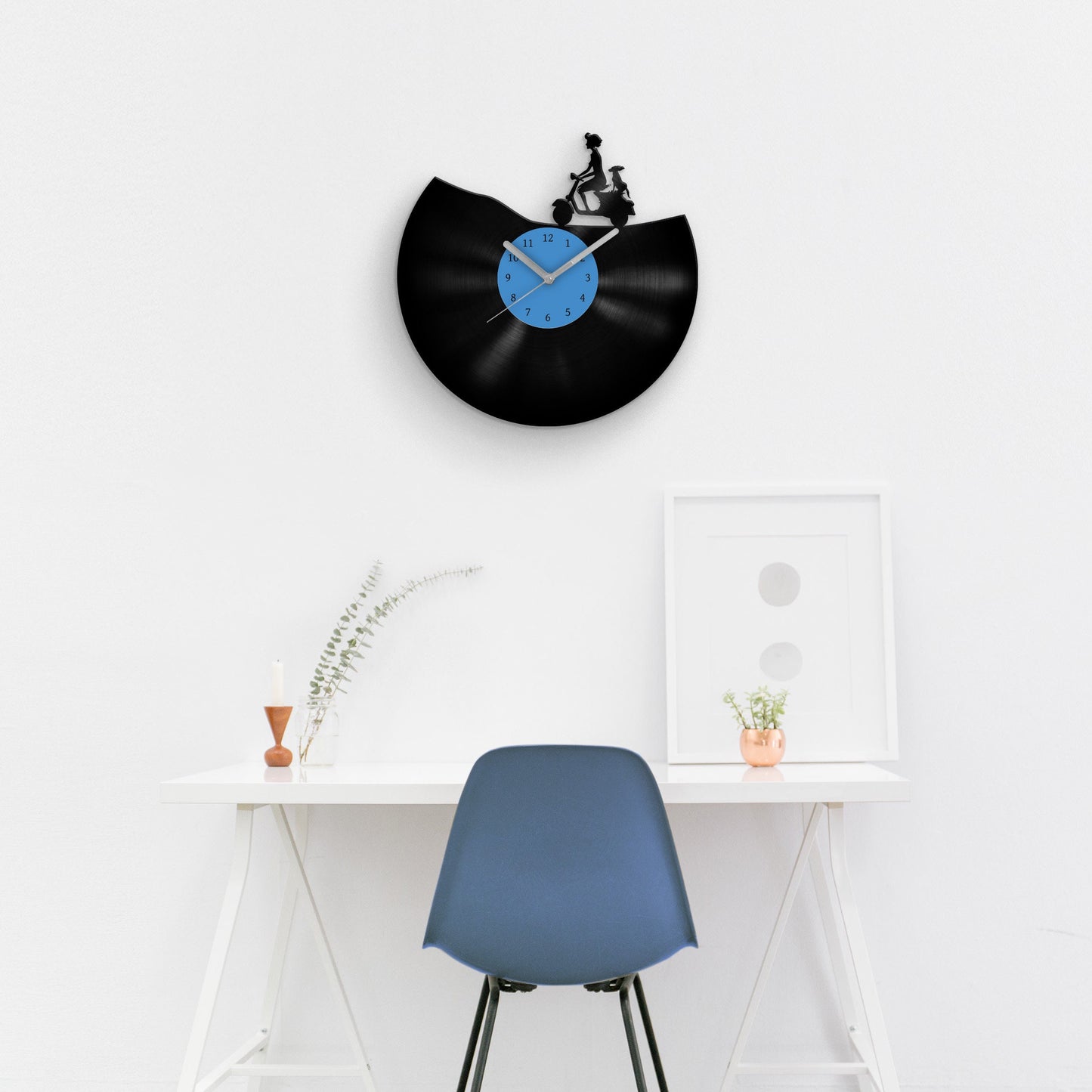 CLASSIC SCOOTER - Vinyl Record Wall Clock