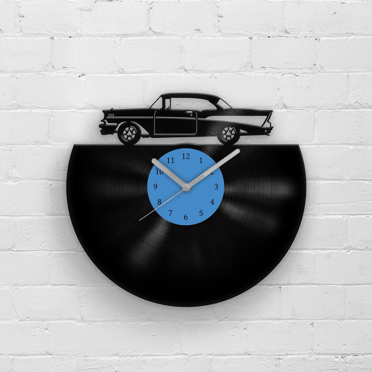 OLD CAR SILHOUETTE - Vinyl Wall Clock