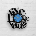 Vinyl Record Wall Clock | LIVE - LOVE - LAUGH