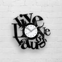 Vinyl Record Wall Clock | LIVE - LOVE - LAUGH