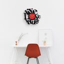 Vinyl Record Wall Clock | LIVE - LOVE - LAUGH