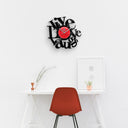 Vinyl Record Wall Clock | LIVE - LOVE - LAUGH