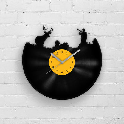 HUNTING MAN - Vinyl Record Wall Clock