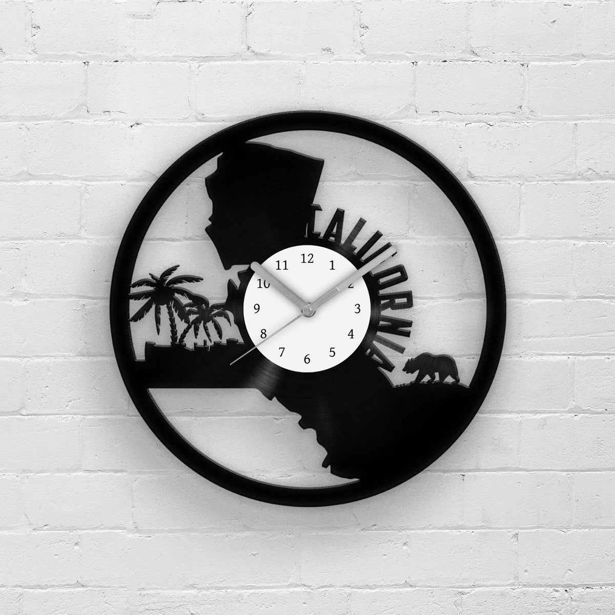 CALIFORNIA STATE MAP - Vinyl Record Wall Clock