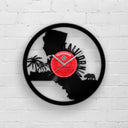 CALIFORNIA STATE MAP - Vinyl Record Wall Clock