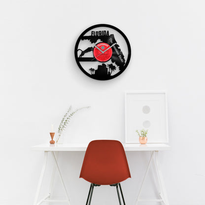 FLORIDA STATE - Vinyl Record Wall Clock