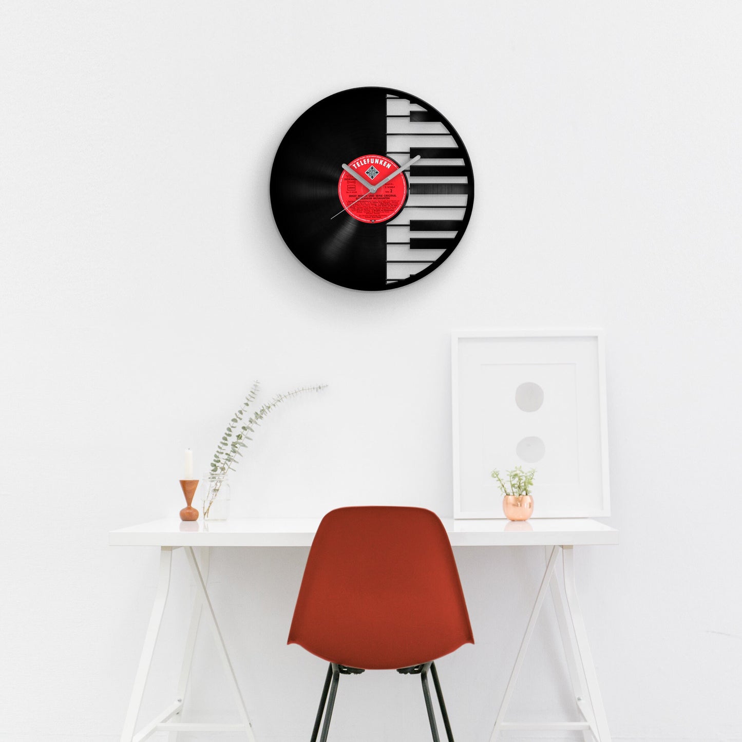 PIANIST - Vinyl Record Clock