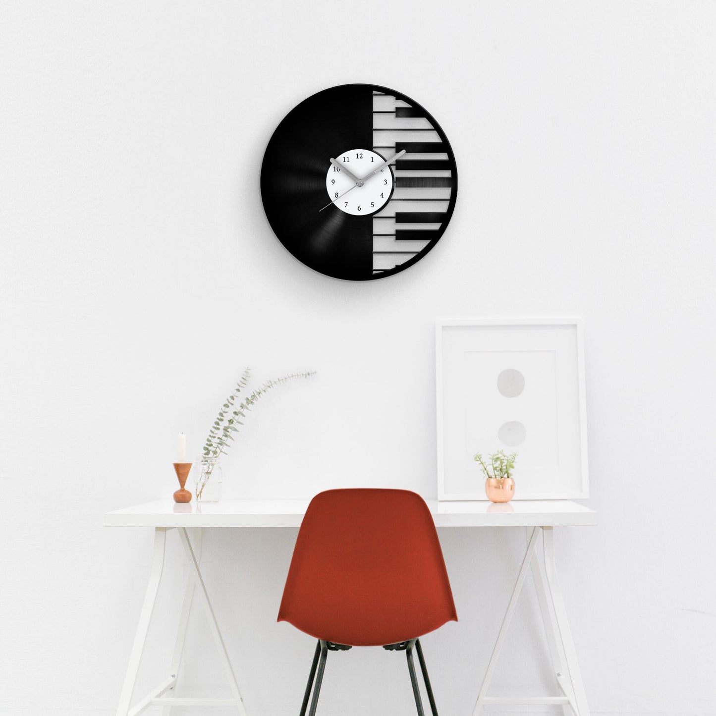 PIANIST - Vinyl Record Clock