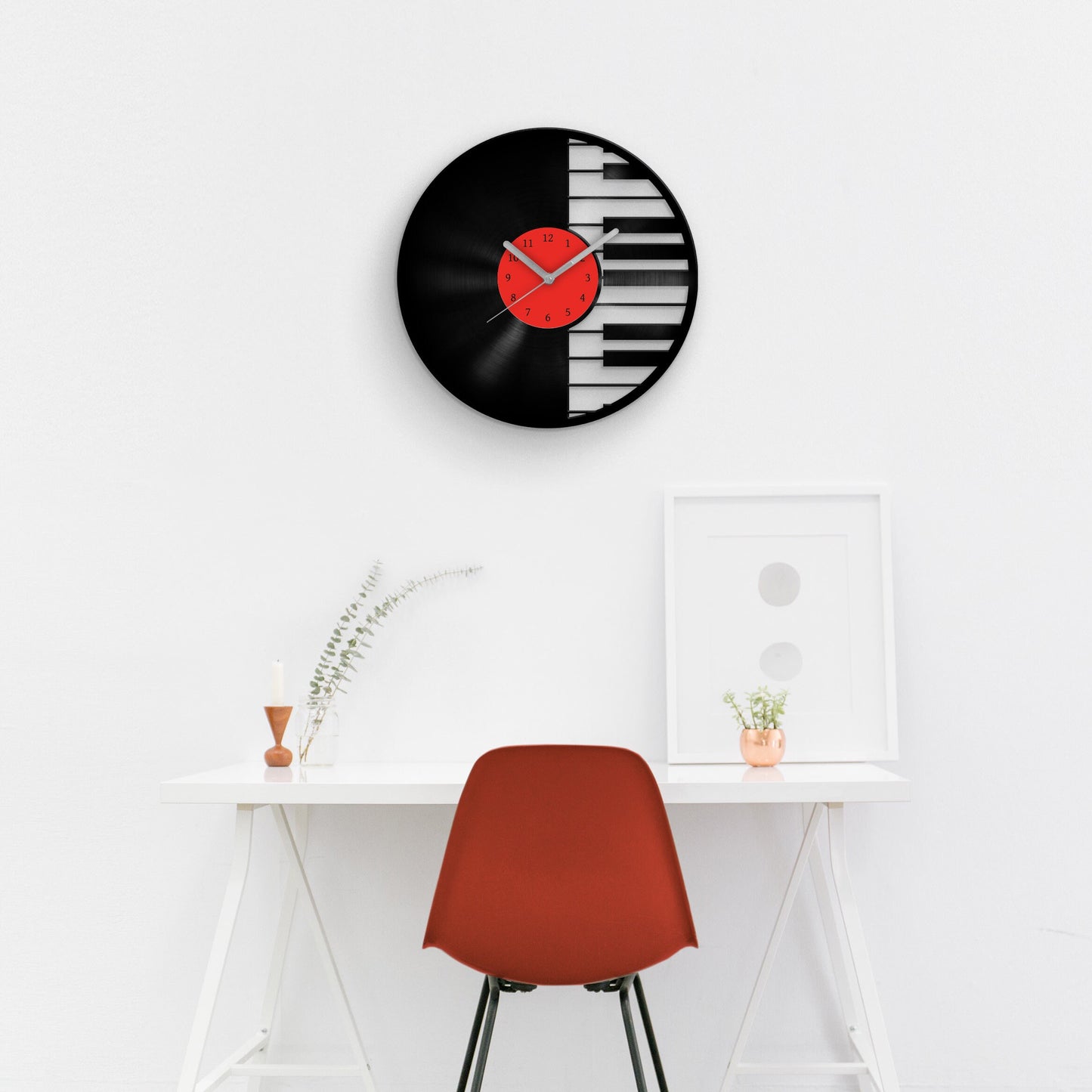 PIANIST - Vinyl Record Clock