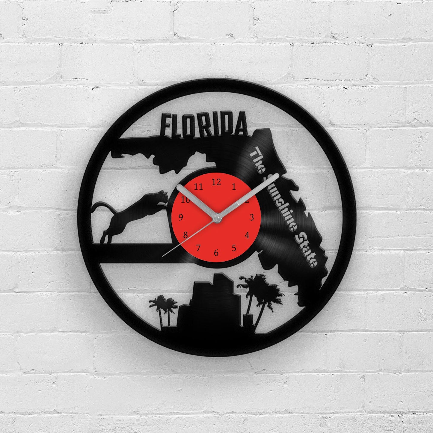 FLORIDA STATE - Vinyl Record Wall Clock