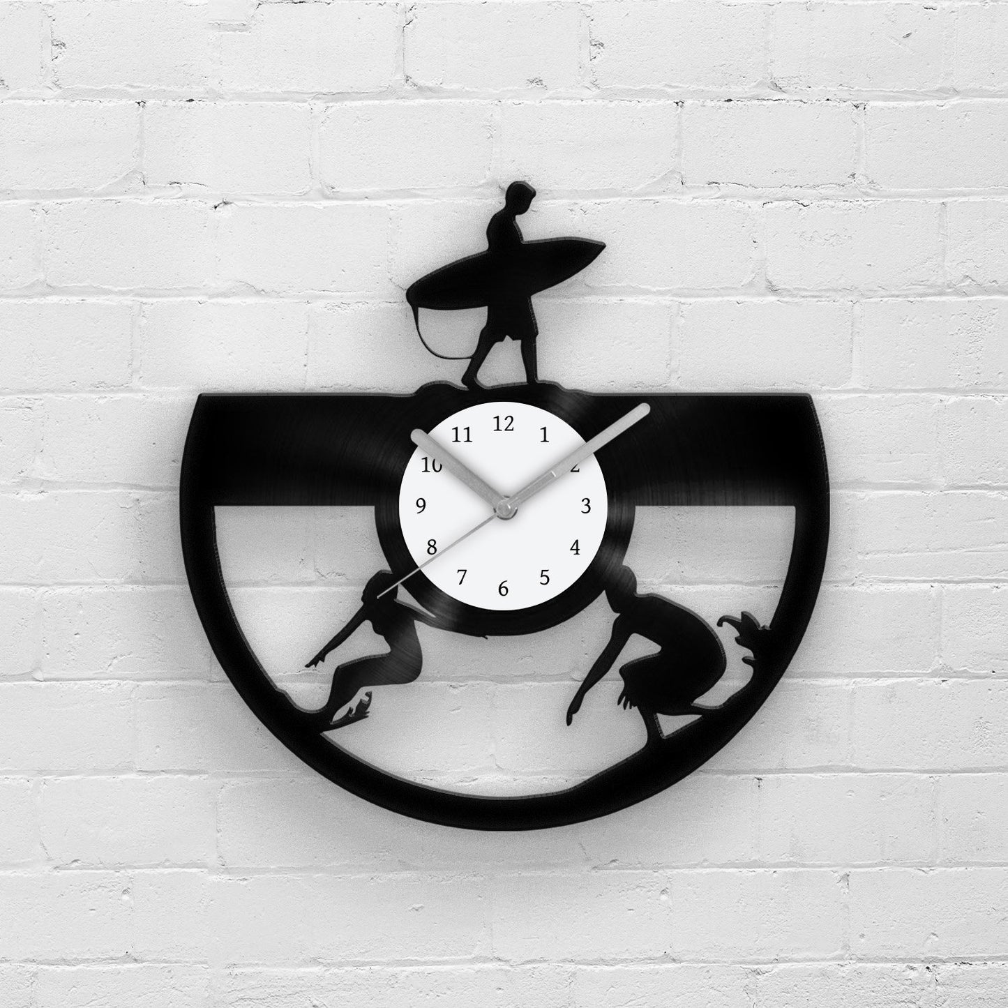 Gift for Surfer - Vinyl Record Wall Clock 12''