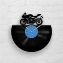 SPORT BIKE SILHOUETTE - Vinyl Record Wall Clock