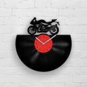 SPORT BIKE SILHOUETTE - Vinyl Record Wall Clock