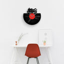 SPORT BIKE SILHOUETTE - Vinyl Record Wall Clock