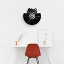 SPORT BIKE SILHOUETTE - Vinyl Record Wall Clock