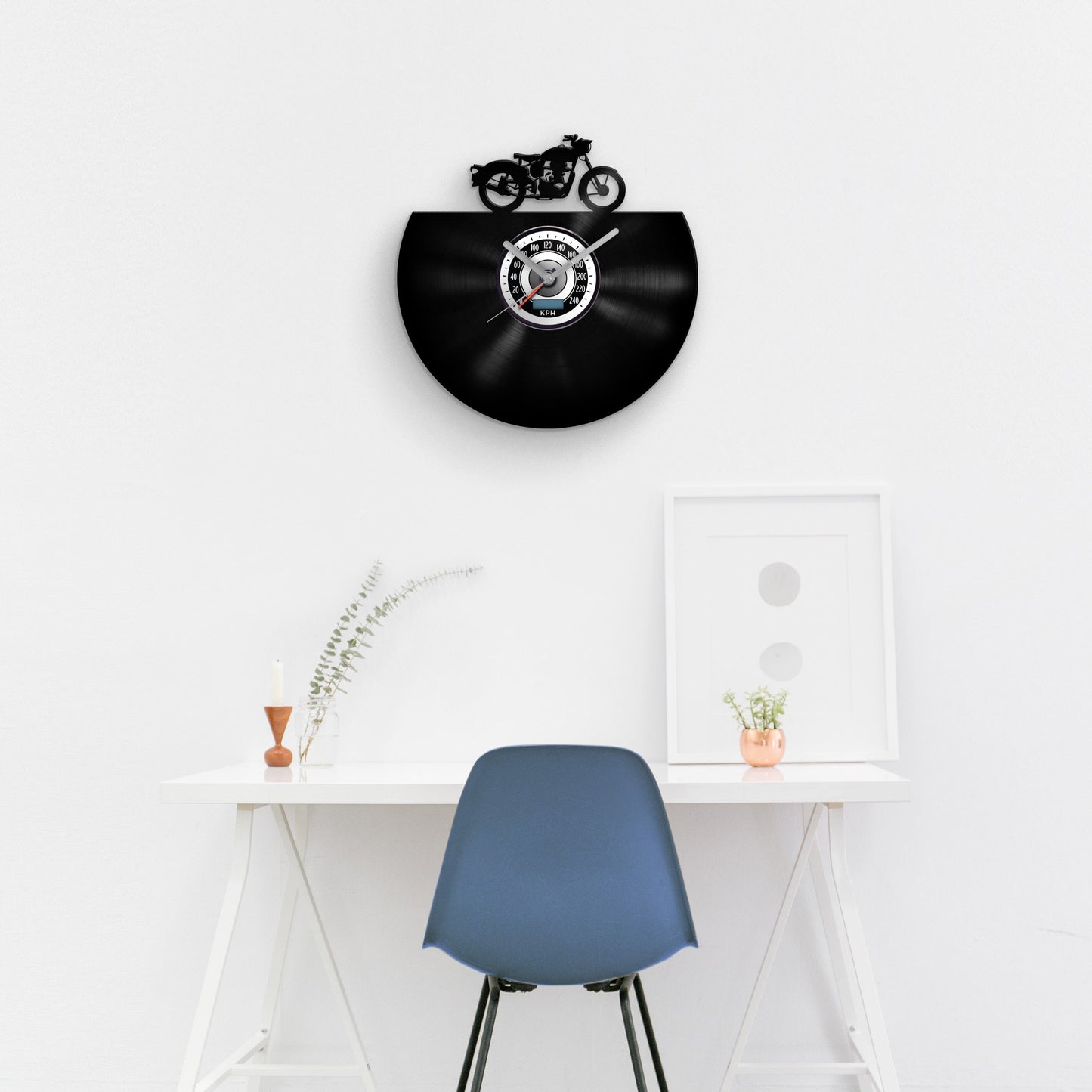 Café RACER - Vinyl Record Wall Clock