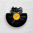 SPORT BIKE SILHOUETTE - Vinyl Record Wall Clock