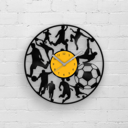 FOOTBALL - Vinyl Record Wall Clock