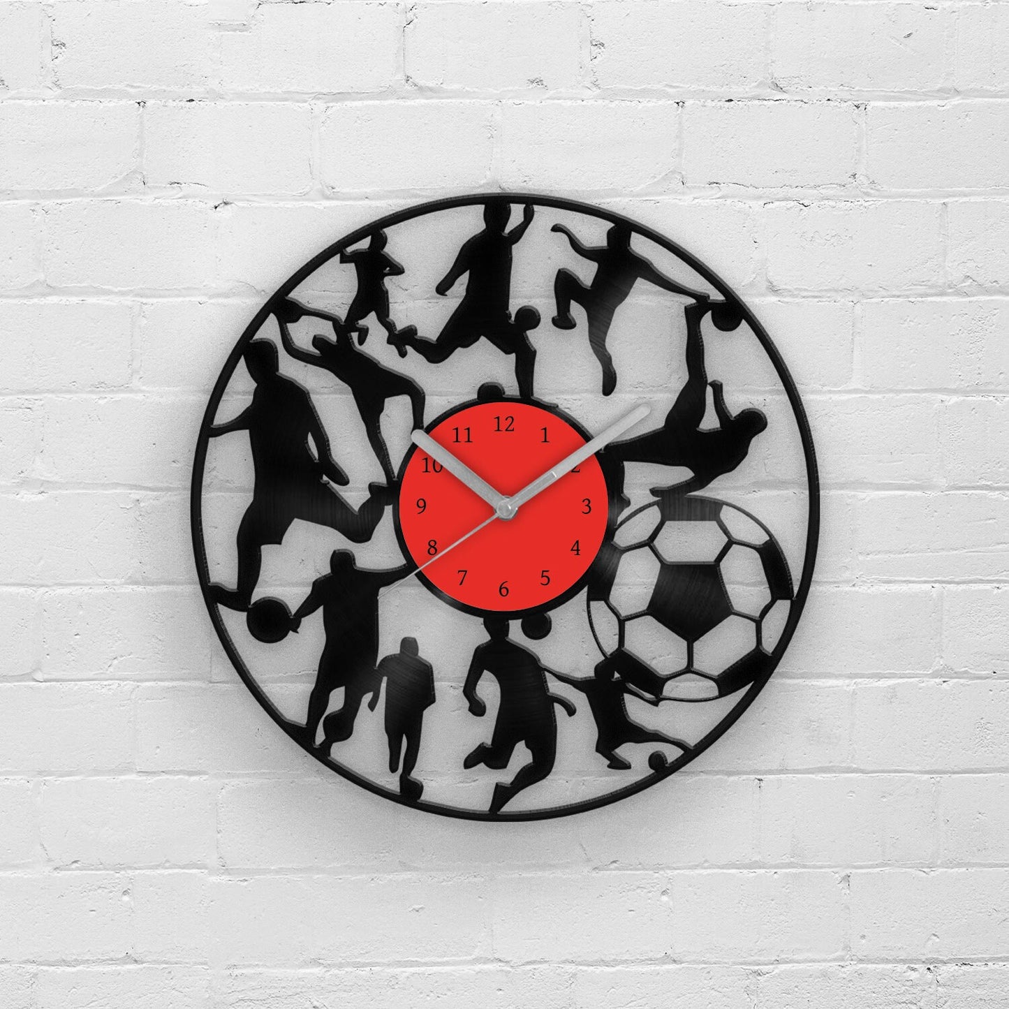 FOOTBALL - Vinyl Record Wall Clock