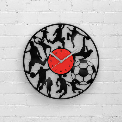 FOOTBALL - Vinyl Record Wall Clock