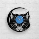 CAT LOVER GIFT - CAT PORTRAIT - Vinyl Record Wall Clock "12