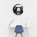 CAT LOVER GIFT - CAT PORTRAIT - Vinyl Record Wall Clock "12