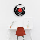 CAT LOVER GIFT - CAT PORTRAIT - Vinyl Record Wall Clock "12
