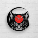 CAT LOVER GIFT - CAT PORTRAIT - Vinyl Record Wall Clock "12